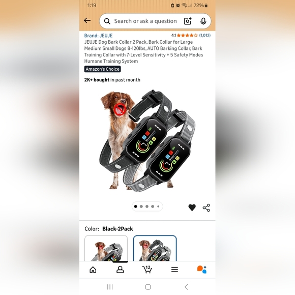 2pc Bark Training Collars - Picture 7 of 8